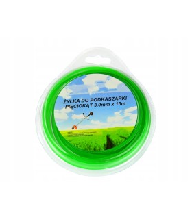 Żyłka do podkaszarki pięciokąt 3,0mmx15m