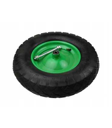 Koło do taczki 4.00-8 4PR/bieżnik romb,f.zielona