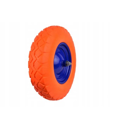 Koło do taczki 4.00-8 pełne PU orange/
