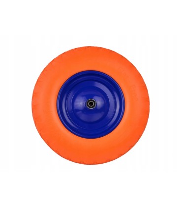 Koło do taczki 4.00-8 pełne PU orange/