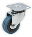KOŁO OBROTOWE 75 MM Z OPONĄ GUMOWĄ I RDZENIEM PP – OBCIĄŻENIE 70 KG