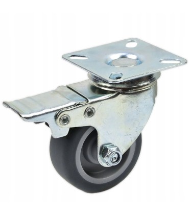 Koło obrotowe z hamulcem 75mm PP/TPR