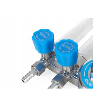 Reduktor CO2/ARGON z dwoma rotametrami 