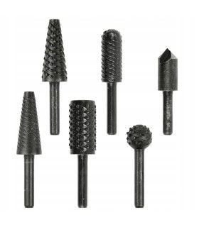 Zestaw frezów trzpieniowych do metalu i drewna 6mm 6el.