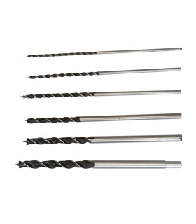 Kpl.6szt.wierteł do drewna 4-12mm/300mm