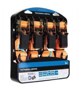 Pasy transportowe z napinaczem 4.5mx25mm 700kg 4szt.