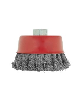 Szczotka druciana czołowa pleciona 85mm
