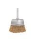 Szczotka druciana czołowa,mosiężna 60mm z trzpieniem