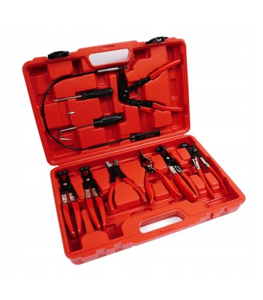 Szczypce do opasek taśmowych 9el. z długą linką