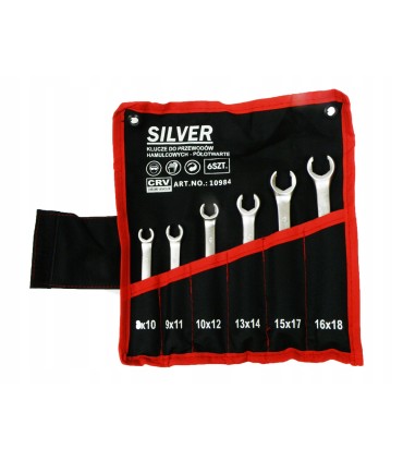 Klucze półotwarte do przewodów hamulcowych 6el. 8-18mm