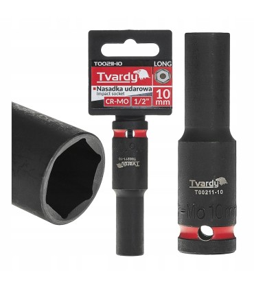 Nasadka udarowa długa 1/2" 6-kąt 10mm 