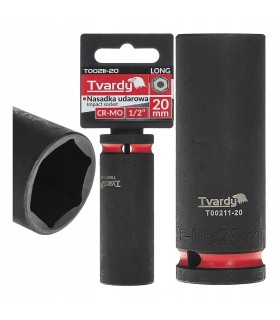 Nasadka udarowa długa 1/2" 6-kąt 20mm 