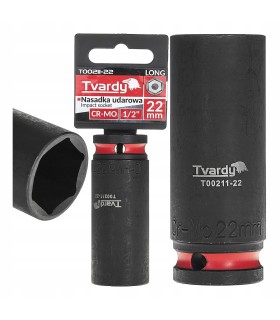 Nasadka udarowa długa 1/2" 6-kąt 22mm