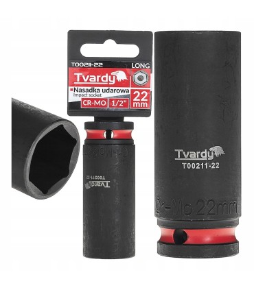 Nasadka udarowa długa 1/2" 6-kąt 22mm