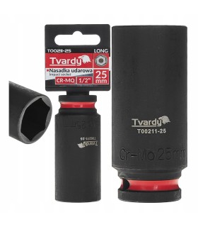 Nasadka udarowa długa 1/2" 6-kąt 25mm
