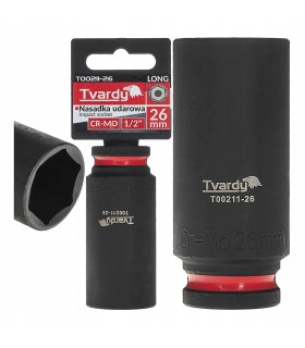 Nasadka udarowa długa 1/2" 6-kąt 26mm