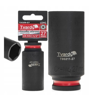 Nasadka udarowa długa 1/2" 6-kąt 27mm