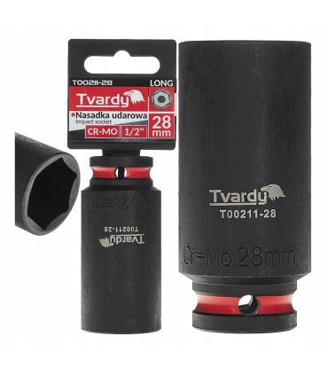 Nasadka udarowa długa 1/2" 6-kąt 28mm