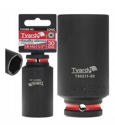 Nasadka udarowa długa 1/2" 6-kąt 30mm