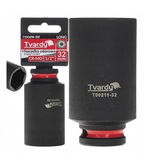 Nasadka udarowa długa 1/2" 6-kąt 32mm