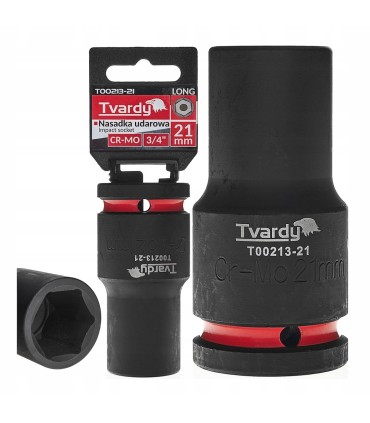 Nasadka udarowa długa 3/4" 6-kąt 21mm