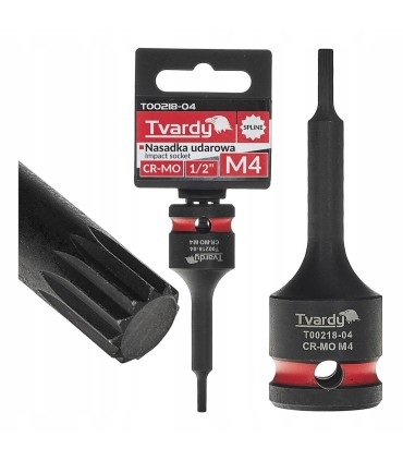 Nasadka udarowa SPLINE 1/2" M4 