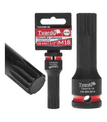 Nasadka udarowa SPLINE 1/2" M18