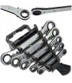 KLUCZE OCZKOWE GRZECHOTKA ZESTAW KLUCZY 6-22MM 5EL WYTRZYMAŁA STAL CRV