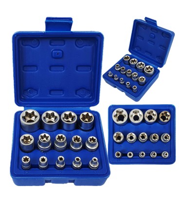 Zestaw nasadek torx E4-E24 14szt.
