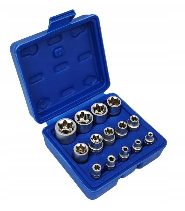 Zestaw nasadek torx E4-E24 14szt.
