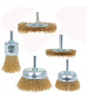 Zestaw szczotek drucianych do wiertarki 5szt