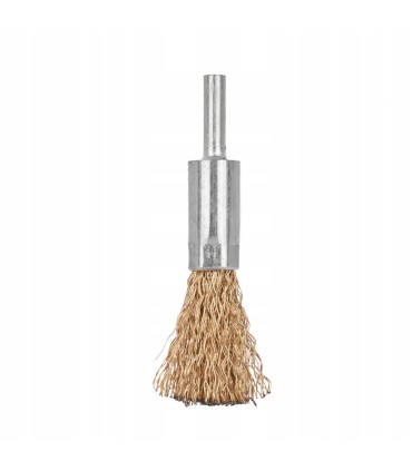 Szczotka druciana pędzelkowa mosiężna, drut fal 17mm