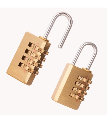 Kłódka mosiężna na szyfr 28mm (4 cyfry)