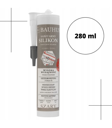 Silikon sanitarny SZARY