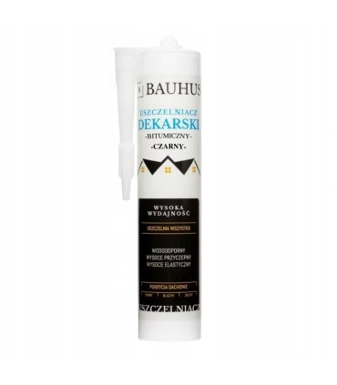 Uszczelniacz bitumiczny dekarski CZARNY 280 ml