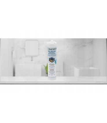 Silikon Neutralny Sanitarny BEZBARWNY Bauhus