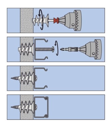 Kołek typu driva do płyt G-K 13x22 N