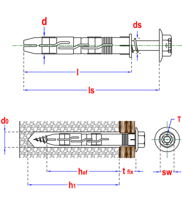Koł. ram.+ wkr. sześc. T40 10x140 ETA Oc