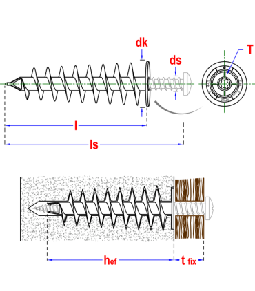Kołek do mocowania w izolacji 2,5x50mm