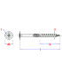 Wkręt do drew. z kołn. T40 8x120 Zoc