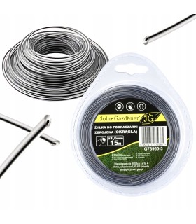 ŻYŁKA DO PODKASZARKI ZBROJONA OKRĄGŁĄ 2,0MM X 15MM