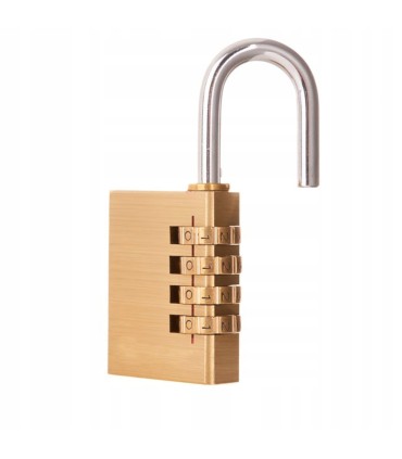 Kłódka mosiężna na szyfr 38mm (4 cyfry)