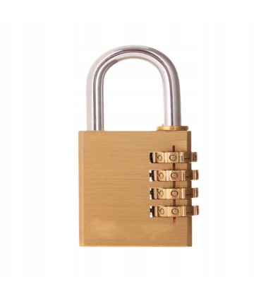 Kłódka mosiężna na szyfr 60mm (4 cyfry)