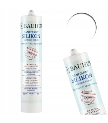 Silikon Sanitarny BEZBARWNY Bauhus