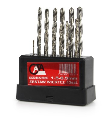 ZESTAW WIERTEŁ CATA 1.5-6.5MM