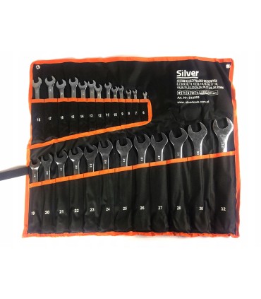 Kluce płasko-oczkowe 25 szt SILVER