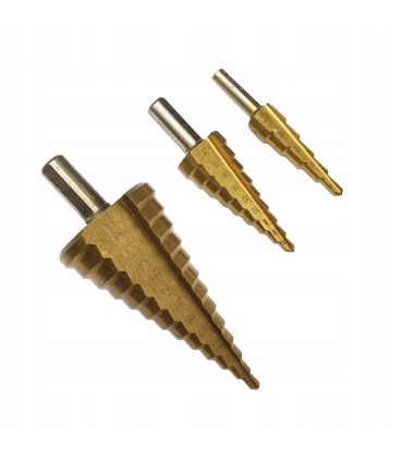 WIERTŁA STOŻKOWE 3szt 4-39