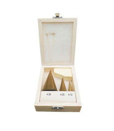 WIERTŁA STOŻKOWE 3szt 4-39