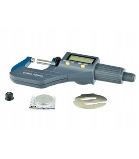 MIKROMETR ELEKTRONICZNY LCD 0-25 MM 0,001M PRECYZJA POMIARU ZACISK DŹWIGOWY