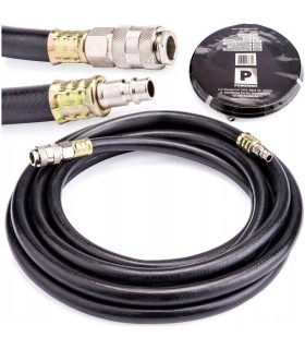 WĄŻ PNEUMATYCZNY 10X17MM 20 BAR 20M GUMOWY OLEJOODPORNY SZYBKIE PODŁĄCZENIE